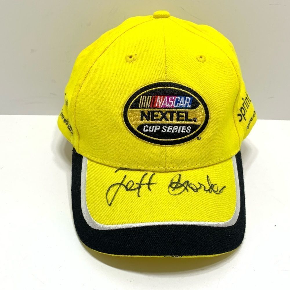 2006 Nascar Nextel Cup Series Hat Mens Yellow Sprint Strapback Adjustable Signed